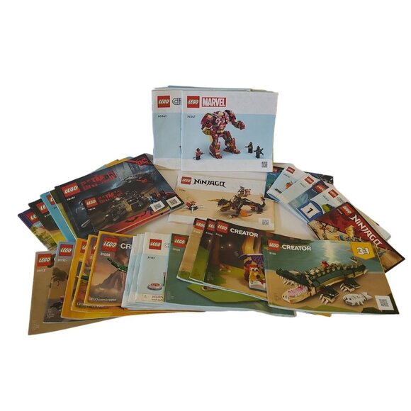 Mixed Lot Of 20 LEGO Instruction Manuals Creator Marvel Ninjago DC Minecraft - Picture 6 of 6